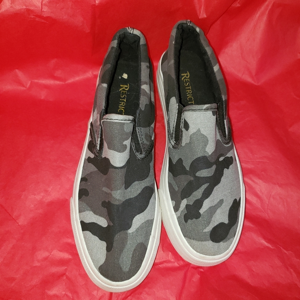 Restricted slip on shoes